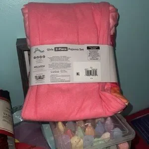 Squishmallows Pink and Orange Pajama Set